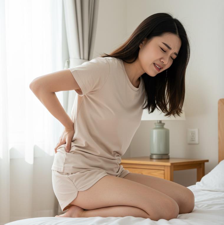 아침에 허리 뻣뻣하고 통증 심한 이유