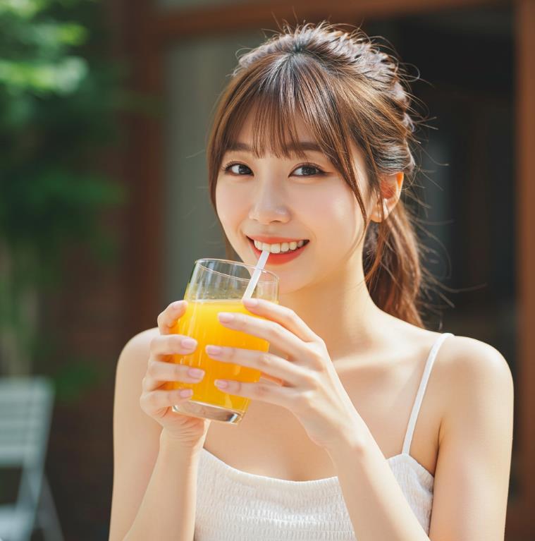 주스 표면에 하얀 거품 생기는 현상