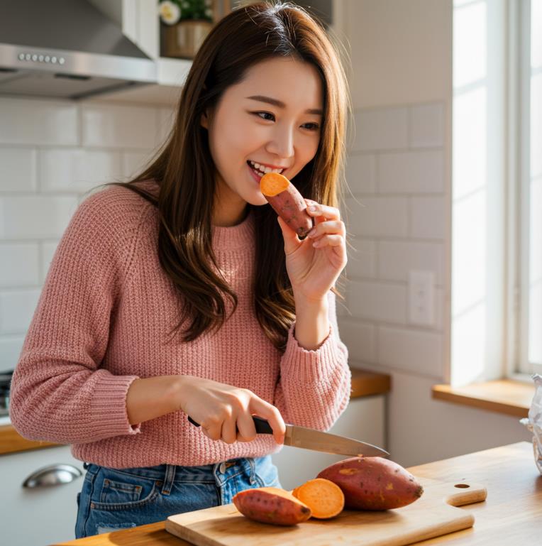 고구마 속 하얀 진액 정체