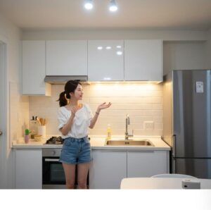 주방 인테리어 효과 좋은 LED 조명 아이디어