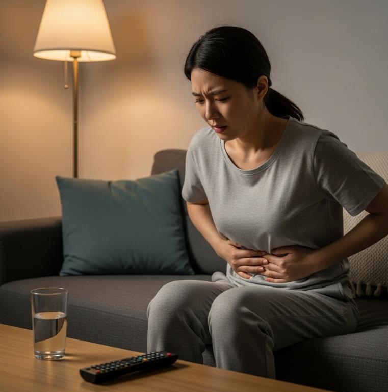 복부 팽만이 심할 때