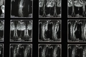 Comprehensive spinal x-ray images, ideal for medical studies and diagnostics.