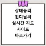상태동리 윈디날씨 실시간 지도 사이트 바로가기