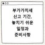 부가가치세 신고 기간, 놓치기 쉬운 일정과 준비사항 정리