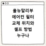 올뉴말리부 에어컨 필터 교체 위치와 셀프 방법 누구나 5분 만에 끝내는 꿀팁