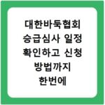대한바둑협회 승급심사 일정 확인하고 신청 방법까지 한번에 알아봐요