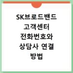 SK브로드밴드 고객센터 전화번호와 상담사 연결 방법 확인하기
